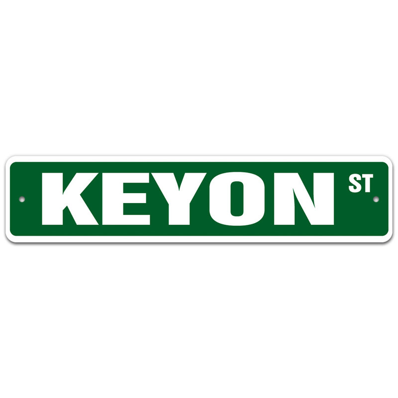Plaque de rue Waxter, H 4 po x l 18 po x P 0,1 po