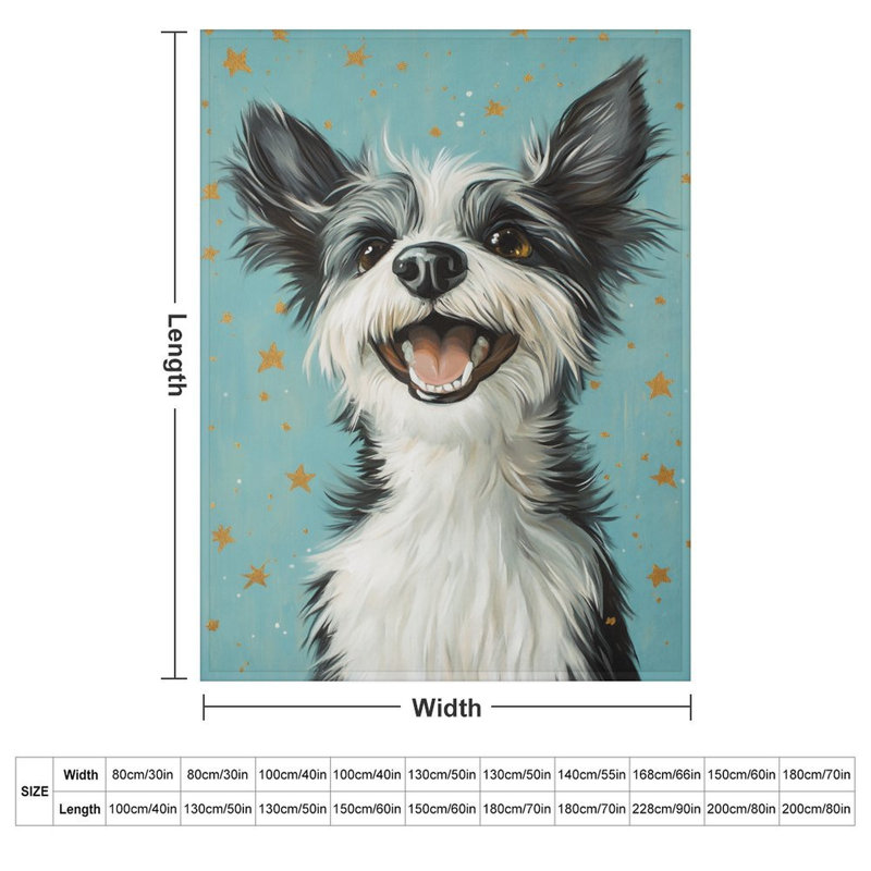 Jeté Joyful Dog, 60 x 80 po