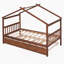 Lit gigogne en bois