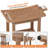HIPS 20.6" W Waterproof Shower Benches Shower Stool Indoor Outdoor Non-Slip Bathroom Chair Seat with Storage Handle Soap Dish-1219723392