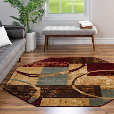 Adetomiwa Geometric Multi Area Rug