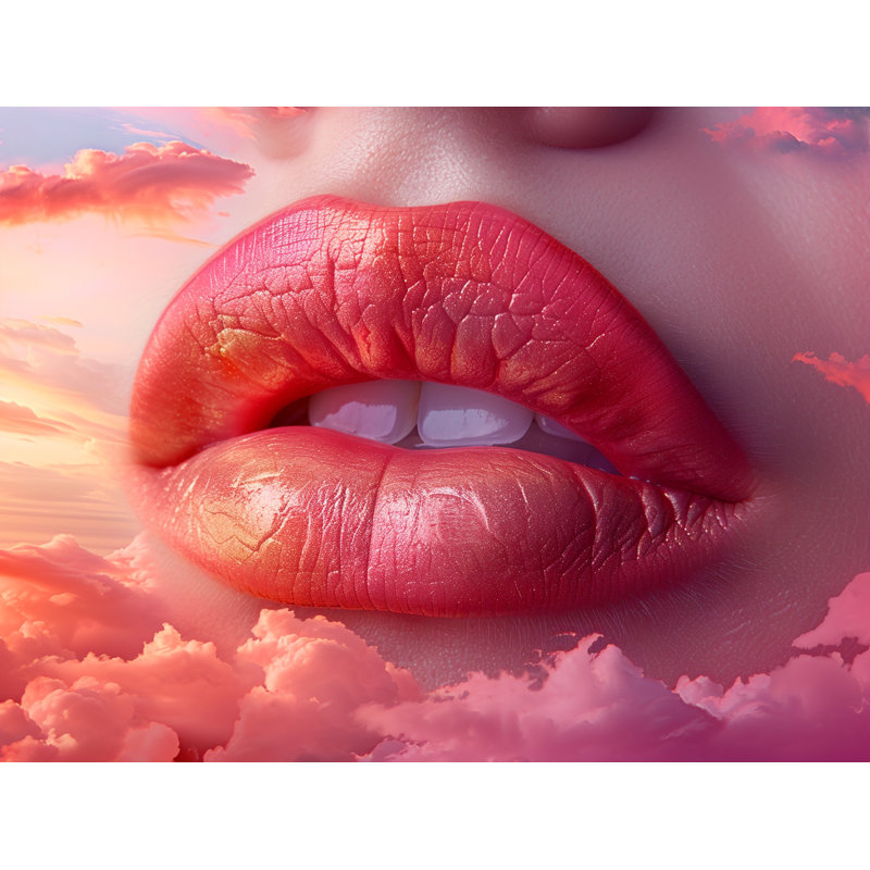 Rideau de douche Red Lips - Beauty, H 73 po x l 70 po
