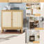 Armoire en rotin avec rangement