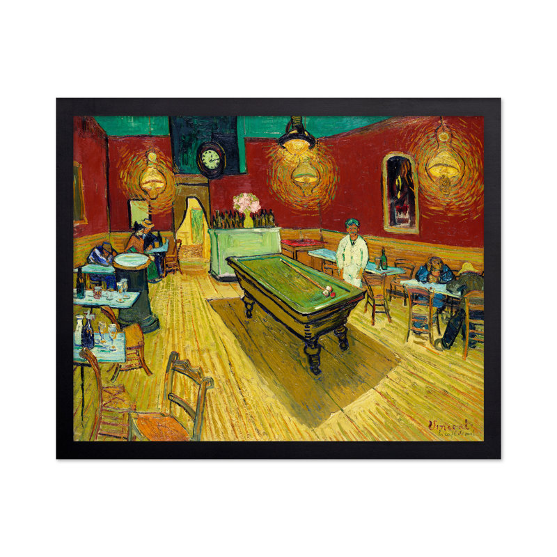 Van Gogh - The Night Cafe, Sans cadre, Affiche, H 18 po x l 24 po