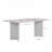 Modern White Dining Table, 70.9 x 29.5 x 35.4 inches | 100% Melamine Coated Particle Board, Thickness: 1.0 inches | Stylish Solid Color Design, Durable with 154.3 lbs Capacity | Perfect for Contemporary Dining Rooms-1467801454