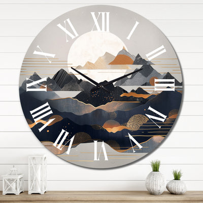 Horloge murale en métal
