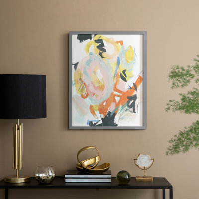 Trebuchet II, reproduction encadrée - bois massif