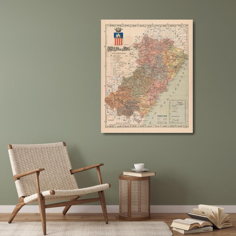 Breakwater Bay Martin, reproduction d'art sur toile tendue: Castellon de la Plana, Espagne, Martin, H 34 po x l 28 po