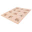 Tapis beige en laine noué à la main de conception unique 8 pi 5 po x 11 pi 7 po Pantin
