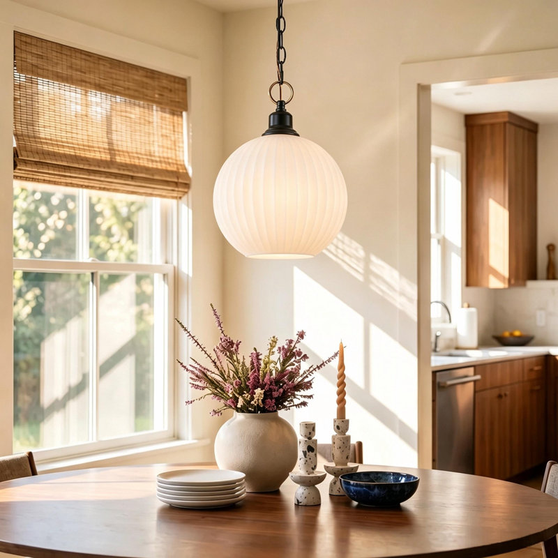 Luminaire suspendu pour îlot de cuisine 1 lumière Rutland