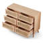 Natural Cane Storage Dressers Solid Wood Chest of Drawers-90805102