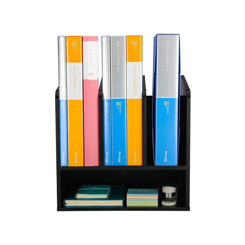 Kleban Wood Magazine Holder, Black