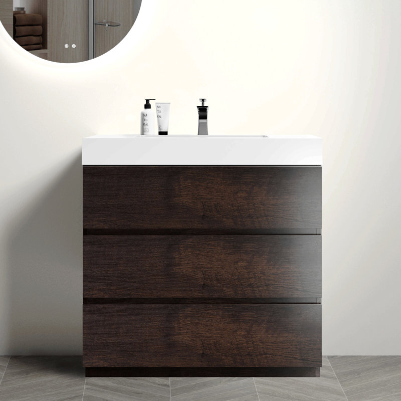 Ensemble de meuble-lavabo en résine Oak