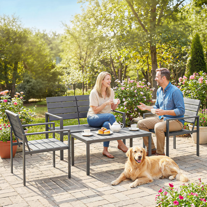 Garden Sofa Set, Grey