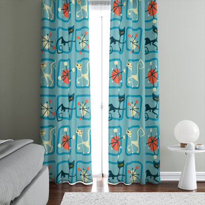 Semi Sheer Curtain Pair