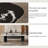 Simple microcrystalline stone coffee table