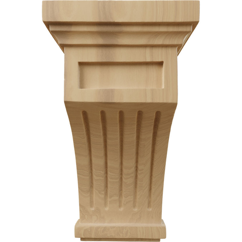 Support en bois / corbeau, Cerisier, L 5,5 po x H 10 po x P 5,5 po