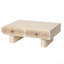 Table basse à bord arrondi avec tiroir en bois massif à motif floral, table basse pour salon, bureau