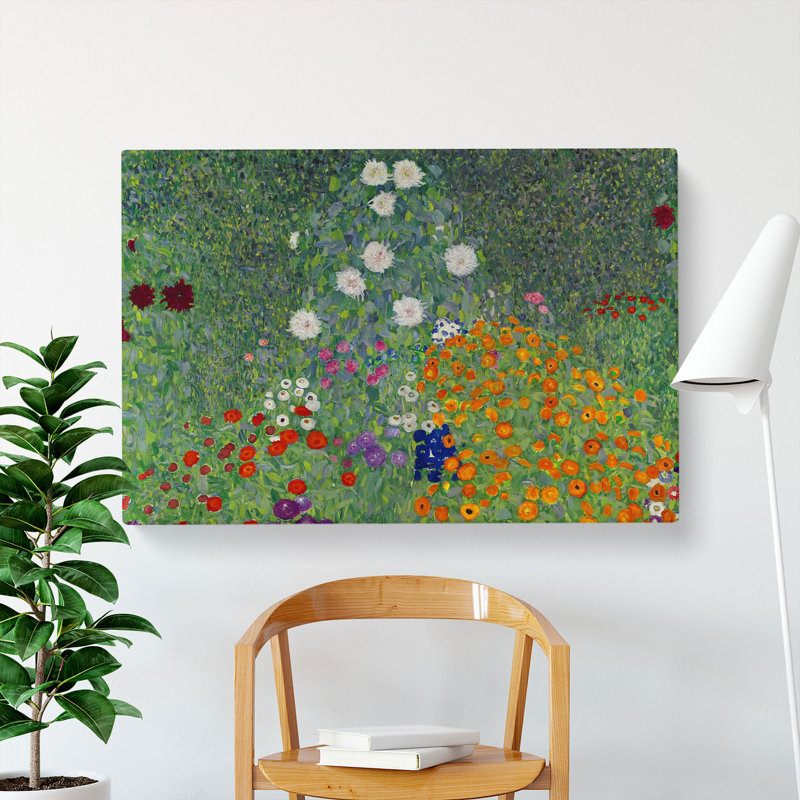 Flower Garden Vol.1 by Gustav Klimt - Wrapped Canvas, 40cm H x 60cm W x 3cm D