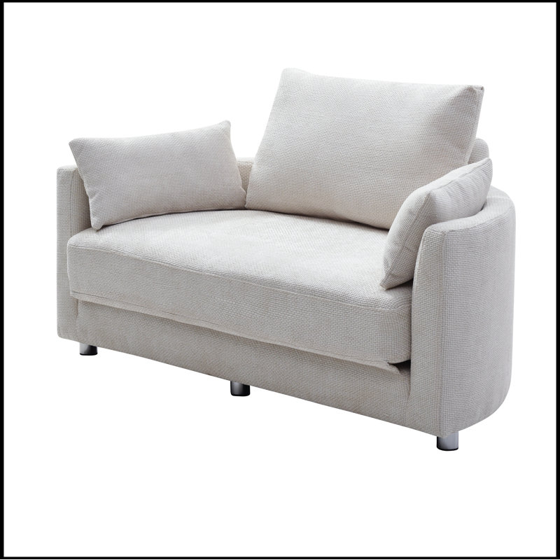 Chaise d'appoint rembourrée Dunnum, canapé-lit pliable, canapé-lit de plancher