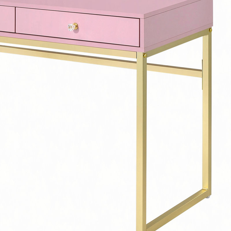 Bureau de coiffeuse avec miroir et plateau à bijoux Coleen