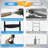 12FT Trampoline For Kids With Upgraded Arcpole And Composite Toploop For Safety Enclosure, Plus Basketball Board And 10 Ground Stakes