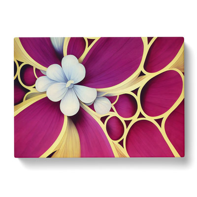 Sublime Modern Flower Art - Wrapped Canvas