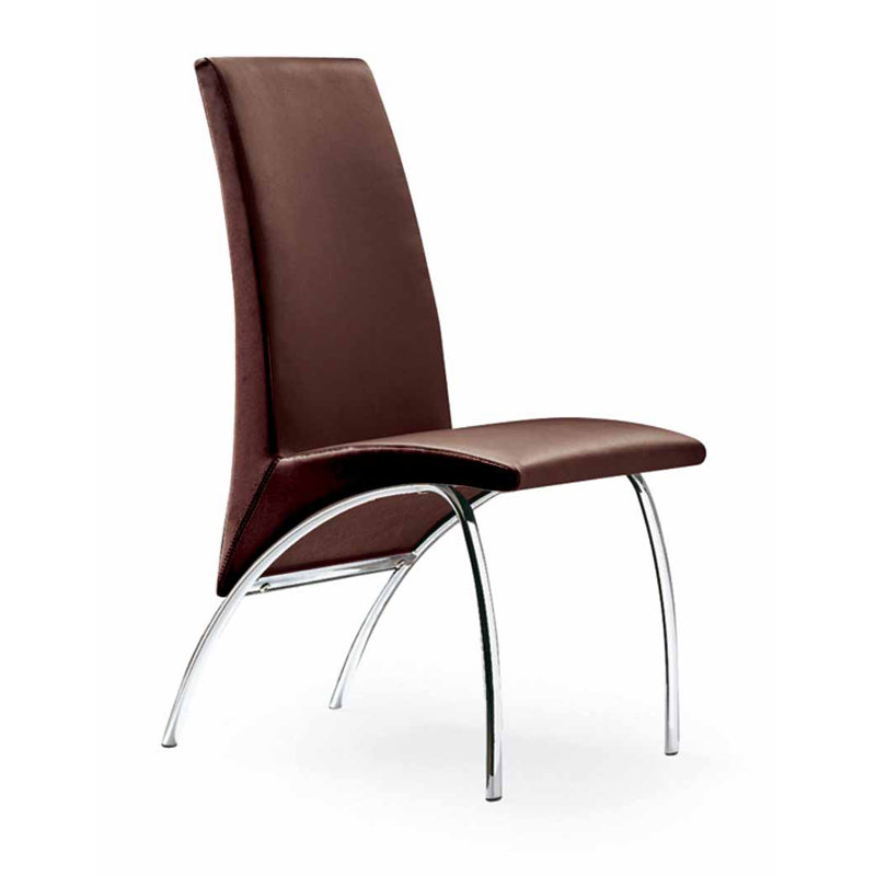 Chaise d'appoint rembourrée Byrden, Brun