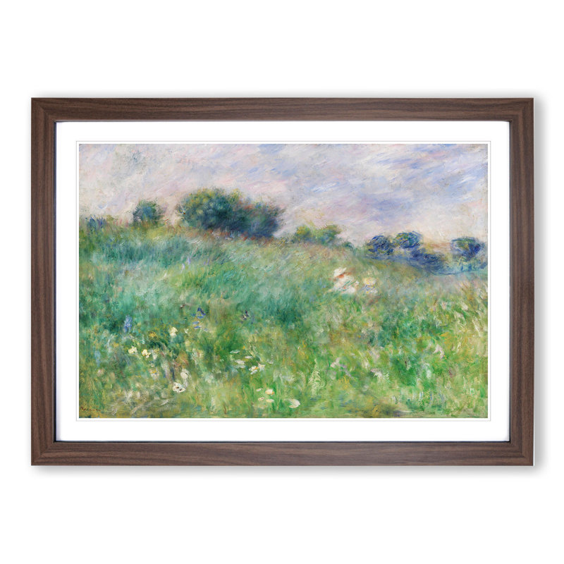 Meadow by Pierre-Auguste Renoir - Framed Print, 48cm H x 65cm W x 2cm D, Walnut Framed