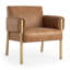  Chaise avec accoudoirs en similicuir brun-1513908683
