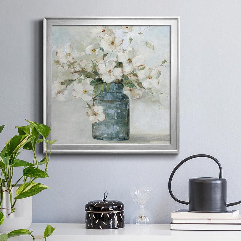 Cottage Charmer I - peinture sur toile encadrée, H 26,5 po x l 26,5 po x P 1,5 po, Argent