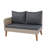 3 Piece Outdoor Sectional Sofa Set