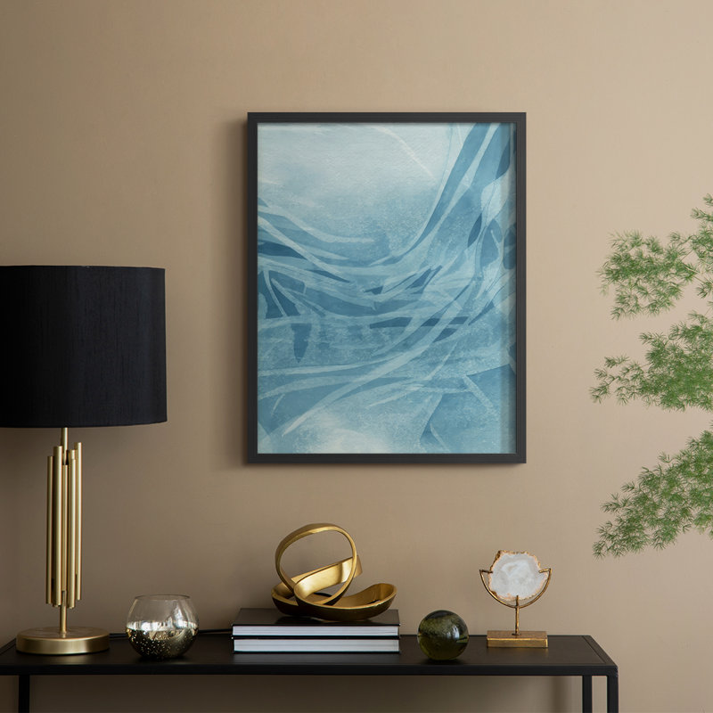 Marine Reflections II, reproduction encadrée - bois massif, Noir, noir, noir, noir, H 21 po x l 17 po