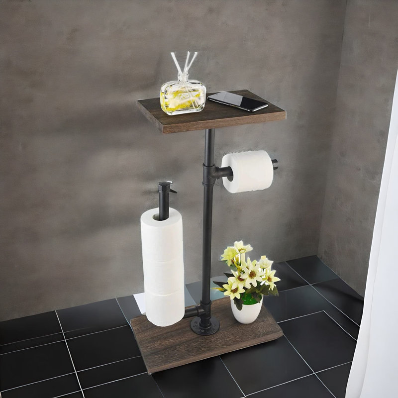Porte-papier hygiénique sur pied