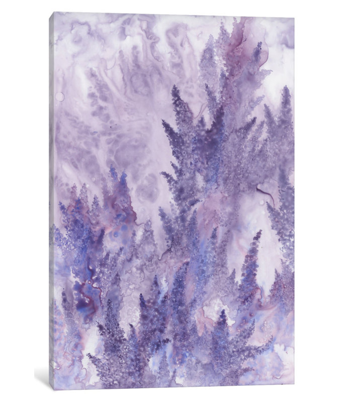 « recréant luxuriant », impression sur toile, H 26 po x l 18 po x P 1,5 po, Pas de tapis, Toile tendue