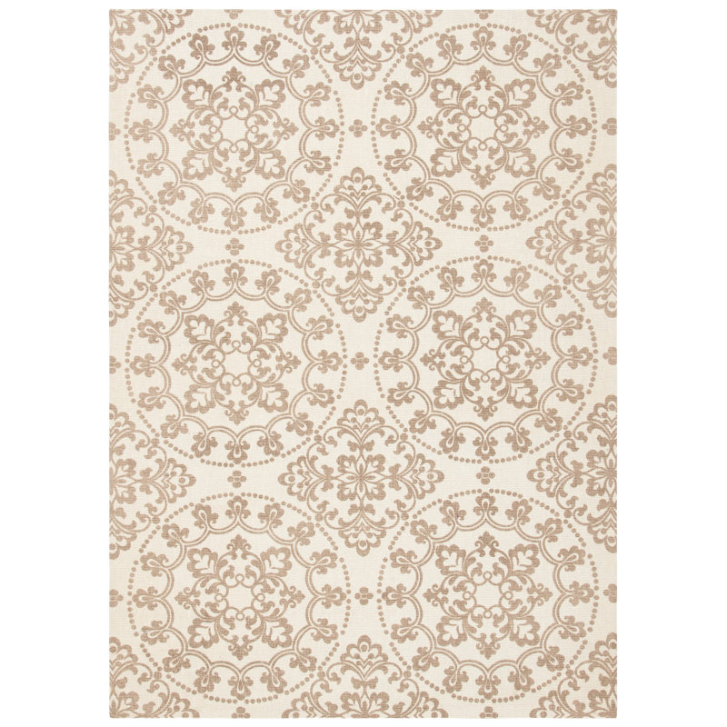 Charing Cross Cedar Brook Hand Loomed Jute Ikat Rug, Rectangle 5' x 7'