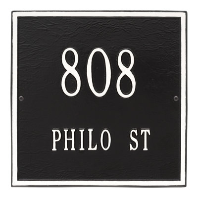 2-Line Wall Address Plaque