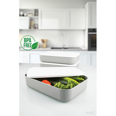 Durable Plastic Storage Box, 14.0 x 3.3 x 14.7 inches | 100% Heavy-Duty Plastic, Ideal for Organizing Home & Office | Space-Saving Design, Stackable, Easy to Clean, Perfect for Toys, Clothes & More