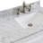 Safia 37'' Single Bathroom Vanity with Carrara Marble Top