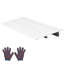 Rampe de seuil en aluminium 34,0 po x 11,7 po x 2 en paquet de 1 800 lb capacité de porte Rampe d'argent pour fauteuil roulant électrique
