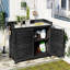 Outdoor Potting Bench Table, Rustic Garden Workstation, Storage Cabinet, Accent Cabinet