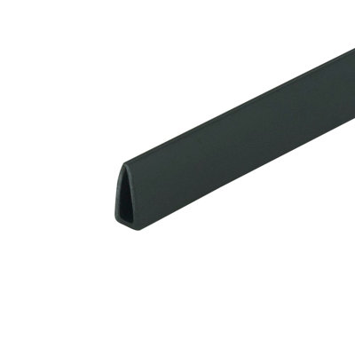 Outwater Plastics Black 1/8'' Styrene Plastic U-Channel/C-Channel 36 Inch Lengths (Pack Of 3)