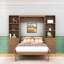 Lit escamotable avec tablettes et armoires de rangement