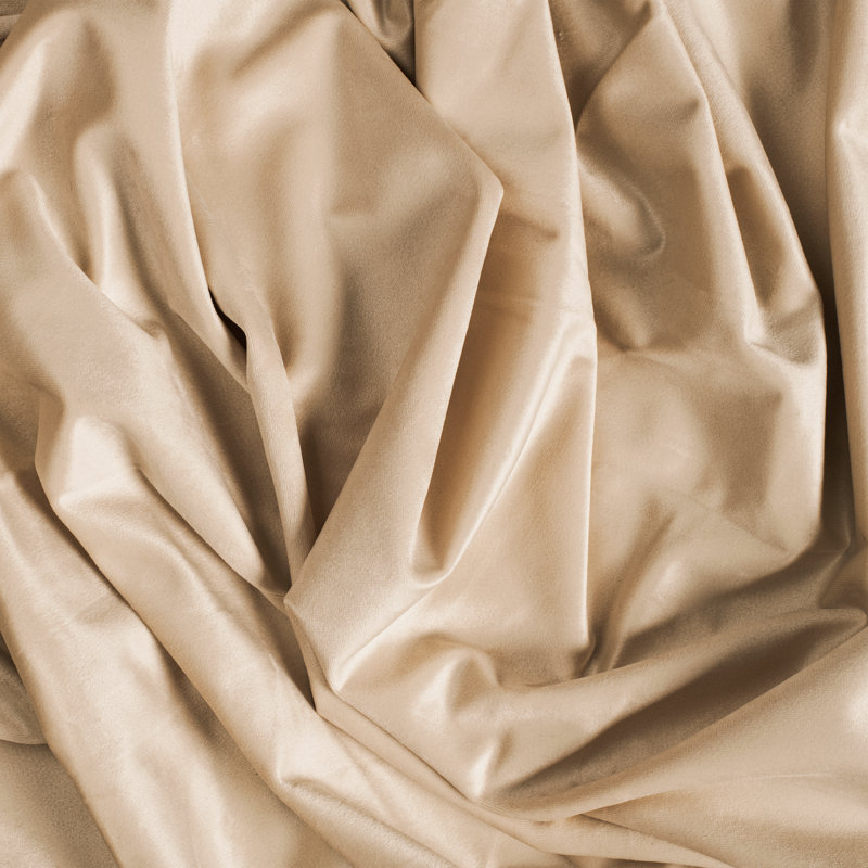 Premium Velvet Myreon Solid Color Blackout Thermal Rod Pocket Single Curtain Panel Liner, Champagne, 50" W x 96" L