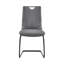 Chaise d'appoint en métal gris Aivi