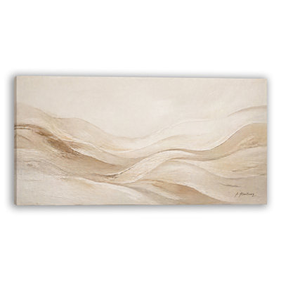 Neutral Abstract Landscape Wrapped Canvas Wall Art