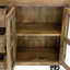 Lorraine 72" Mango Wood Sideboard with Glass Doors and Cast Iron Wheels