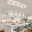 Luminaire suspendu moderne en nickel avec abat-jour en verre transparent à 1 lumière Aaron-2130564158
