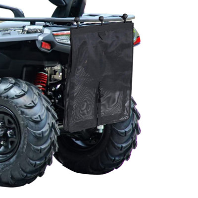 Mesh Trash Bag with Adjustable Length Universal Eco-Friendly Garbage Storage Bag with Magnetic Closure for UTV ATV Series Cars