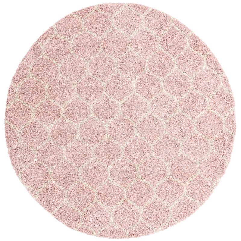 Geometric Indoor Rug, Round 7'10"